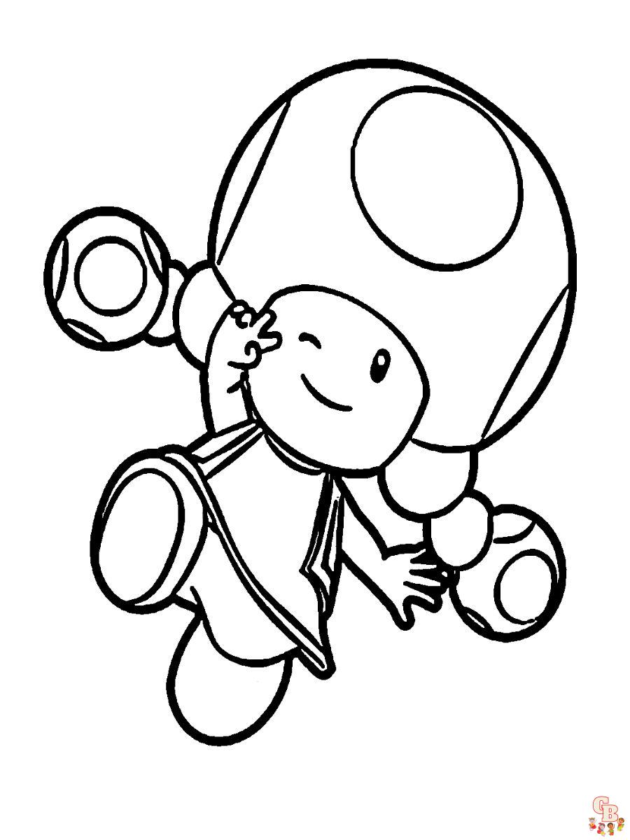 Printable toadette coloring pages free for kids and adults