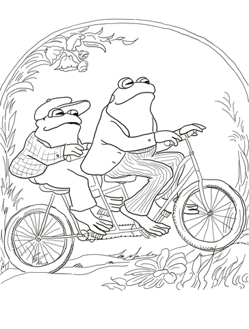 Frog and toad coloring pages free coloring pages