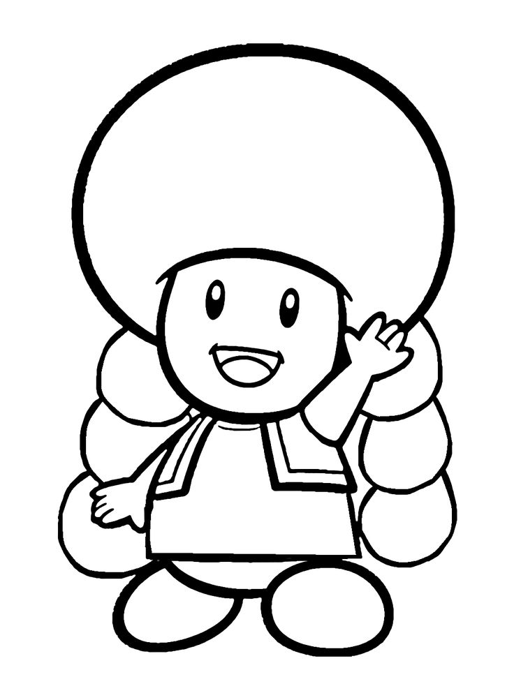 Toadette coloring pages