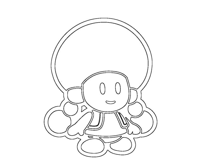 Toadette coloring page