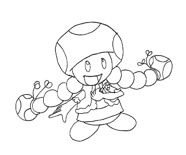 Toadette coloring page