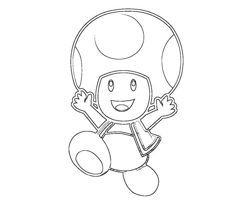 Mario toadette coloring pages