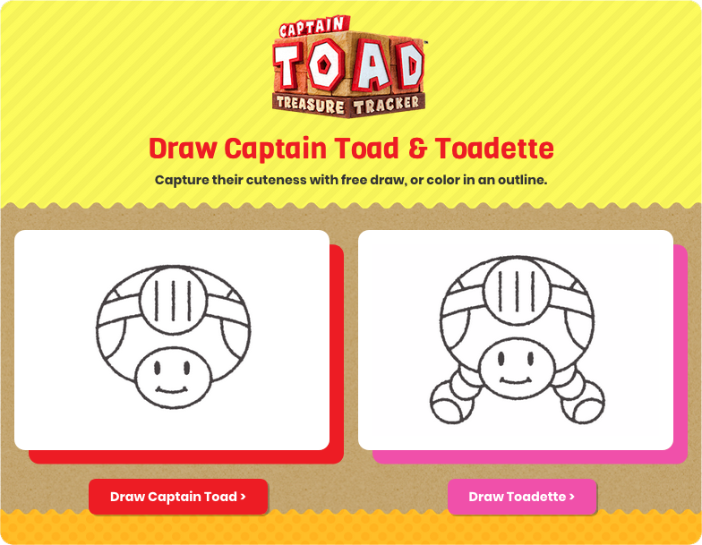 How to draw captain toad