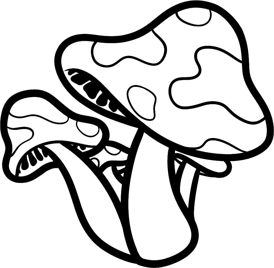 Mushroom coloring pages printable for free download