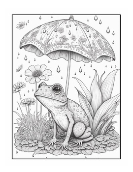Mushroom coloring book for adults and kids mushroom coloring pages for adults