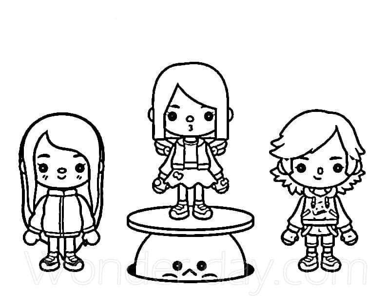 Toca boca coloring pages printable for free download