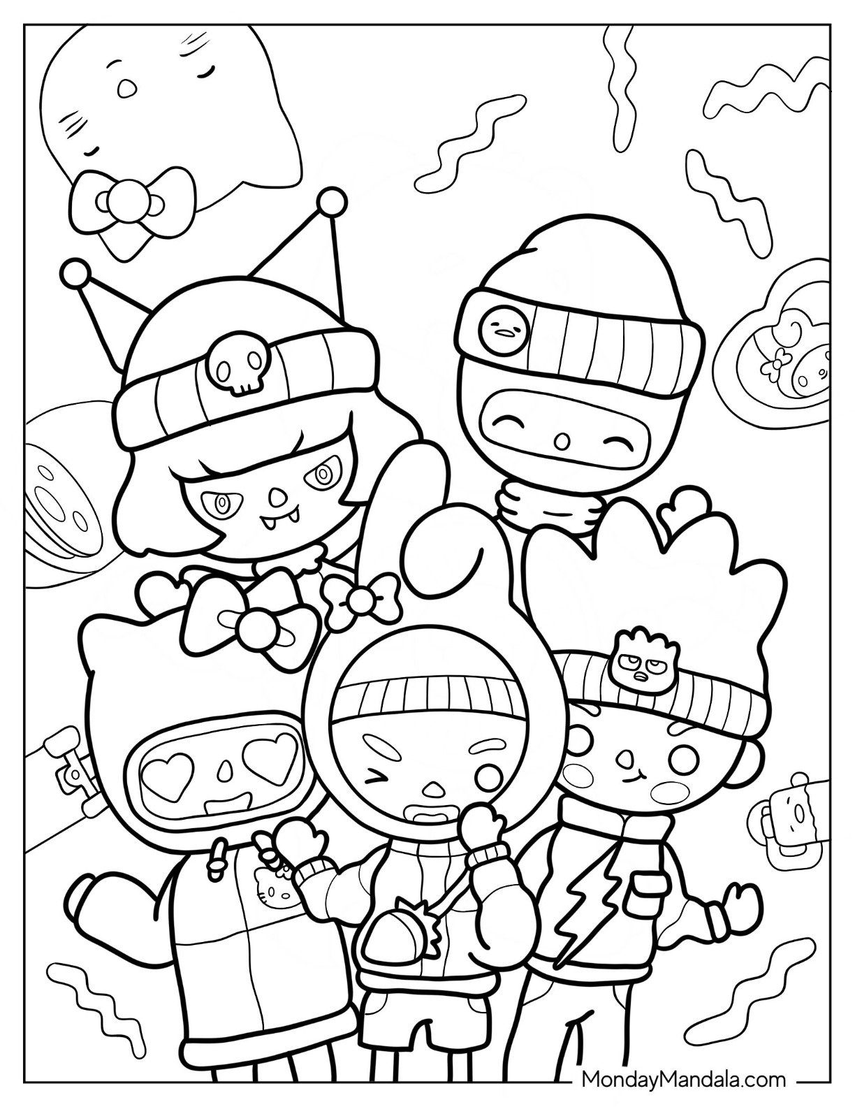 Toca boca coloring pages free pdf printables