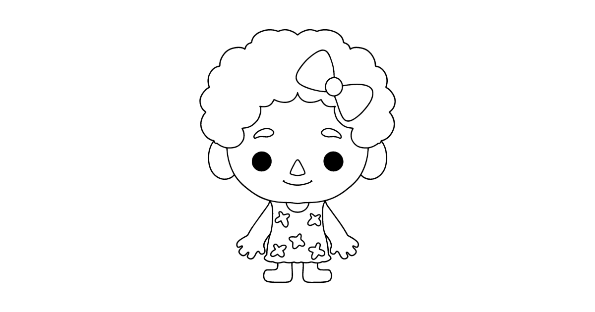 Toca boca baby coloring page coloring