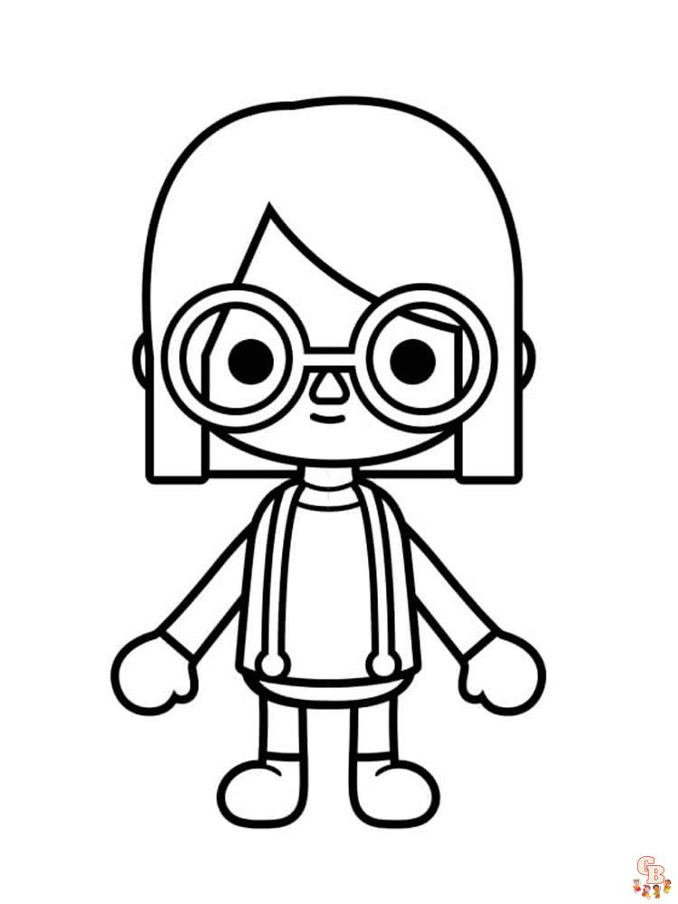Free toca boca coloring pages for kids