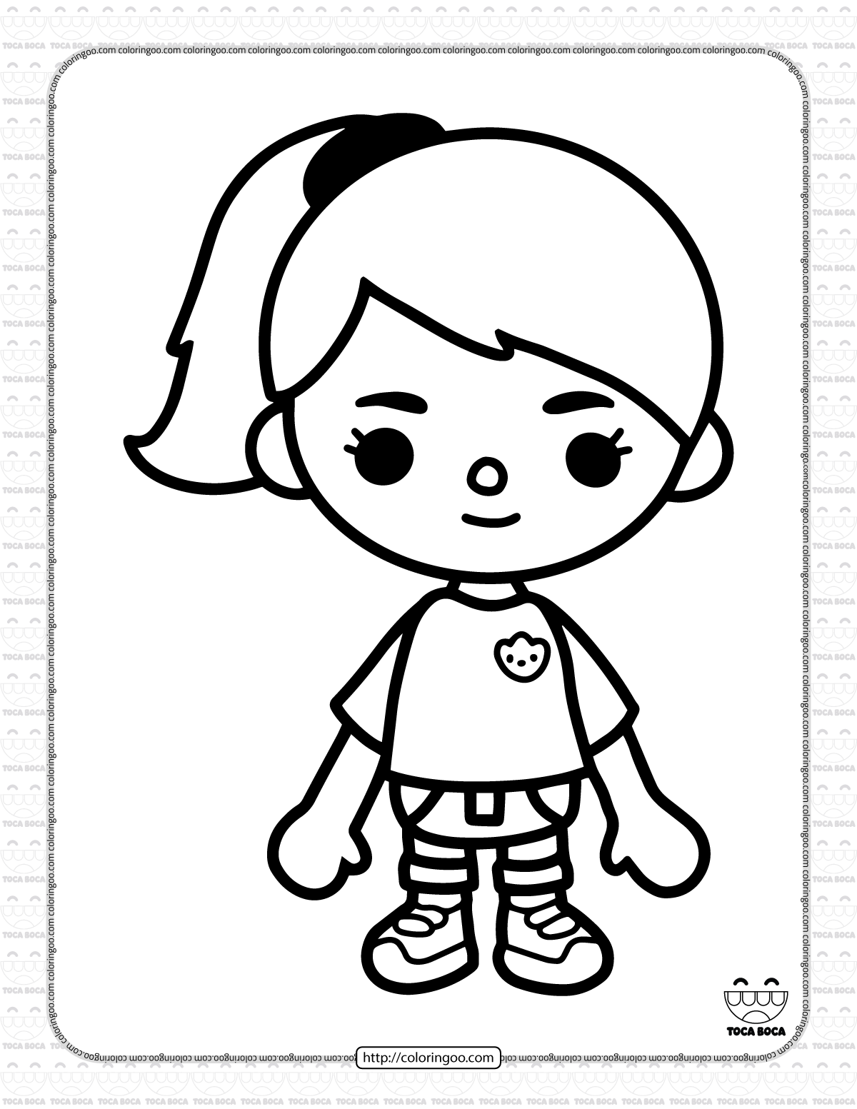 Toca life coloring pages