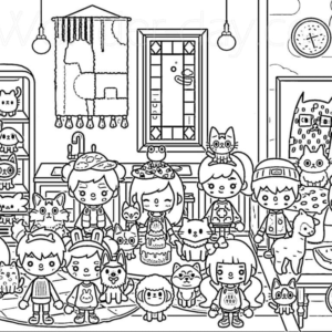 Toca boca coloring pages printable for free download