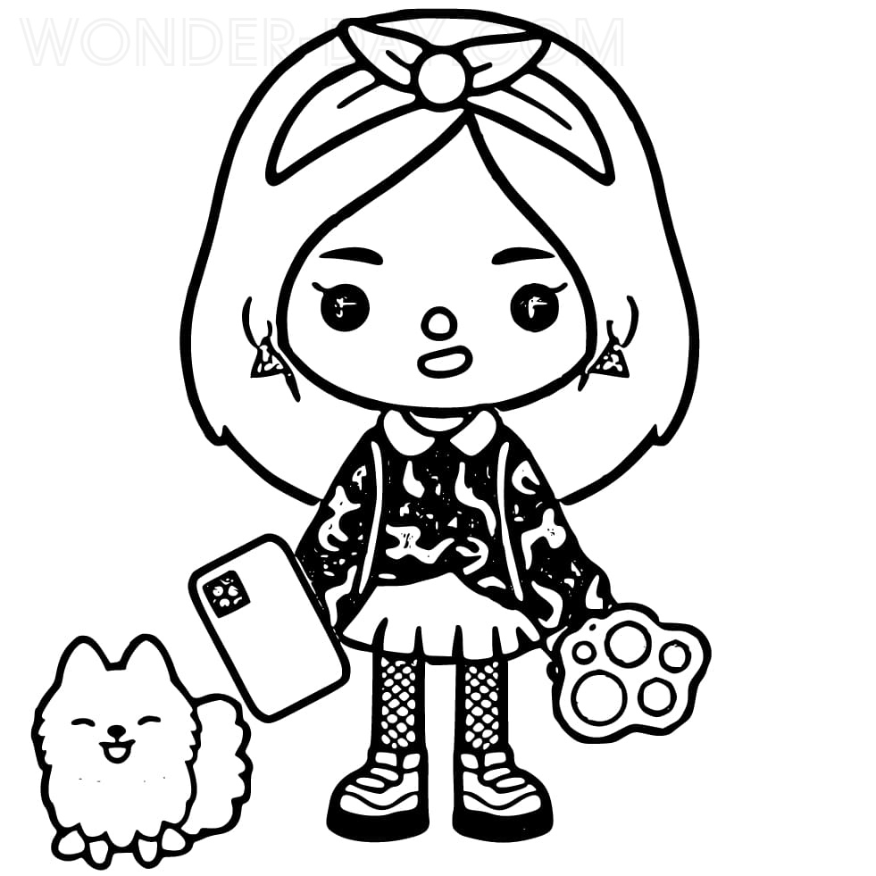 Toca boca coloring pages