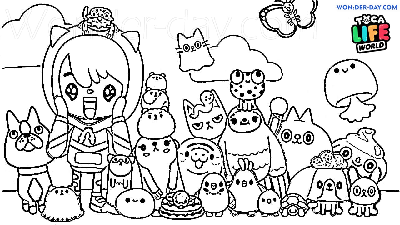 Toca boca coloring pages