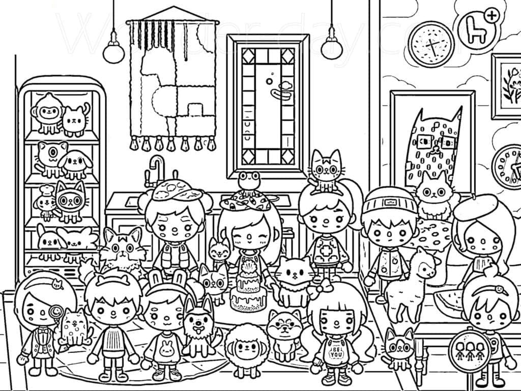 Toca boca coloring pages