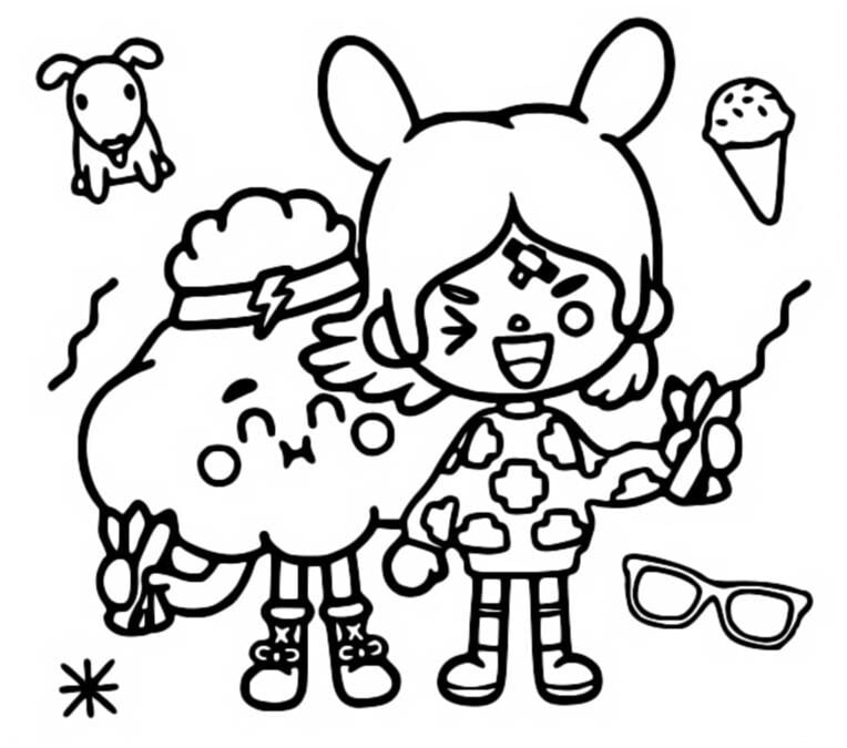 Toca world free coloring pages