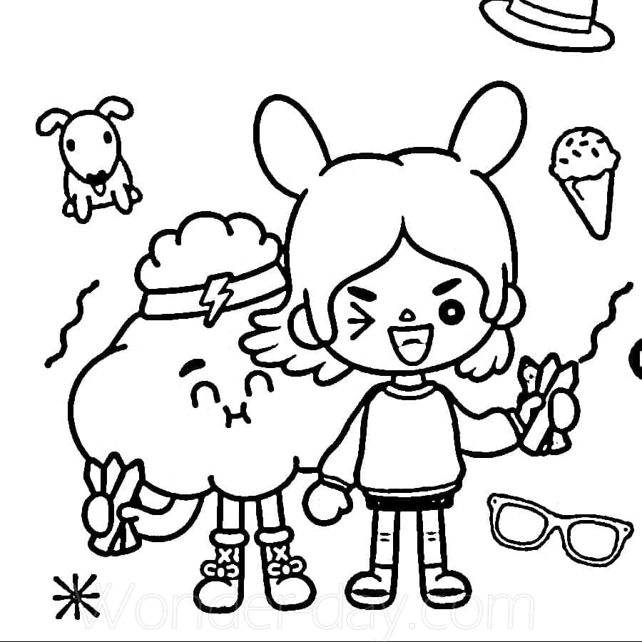 Toca boca coloring pages