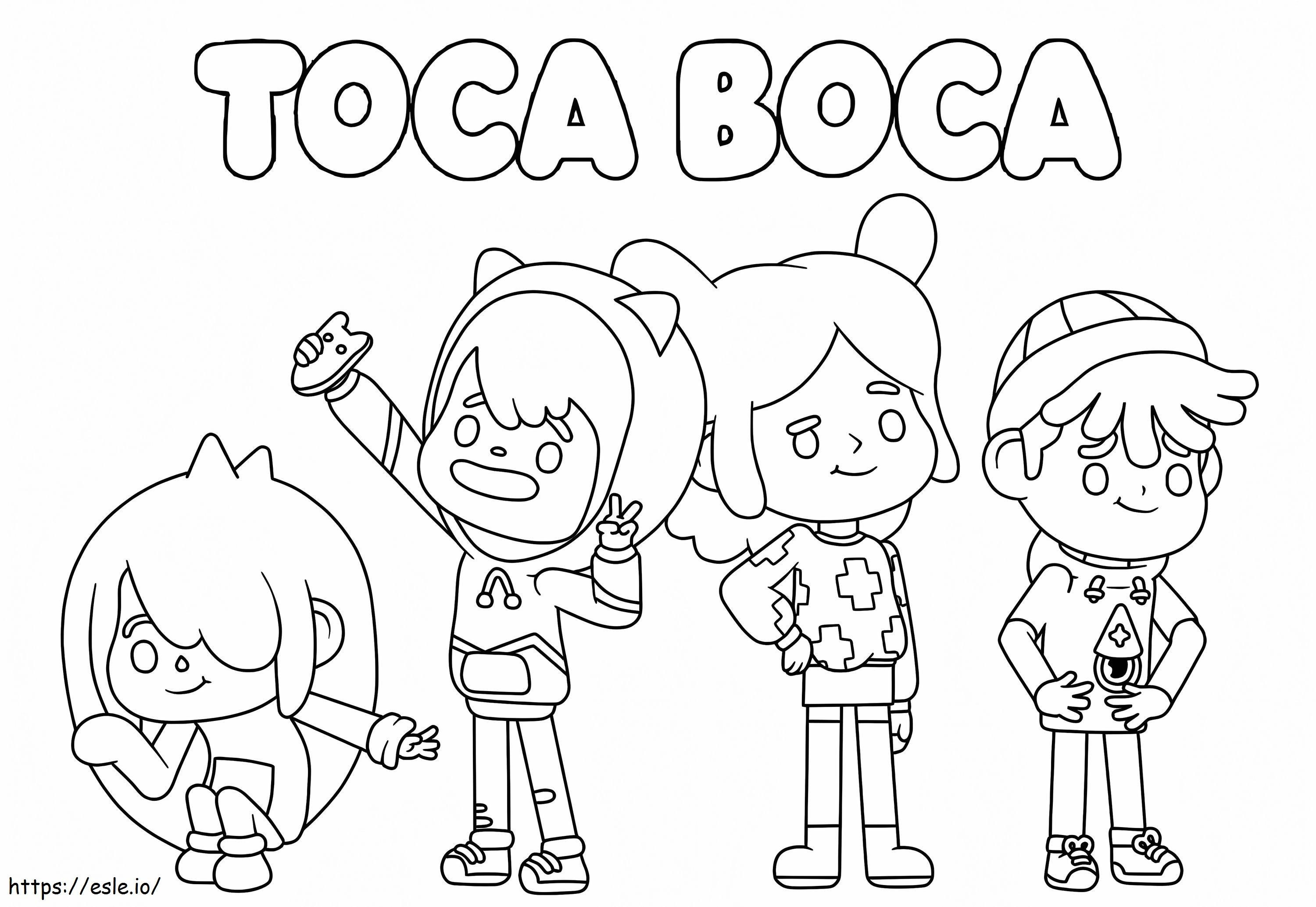 Toca boca world coloring page