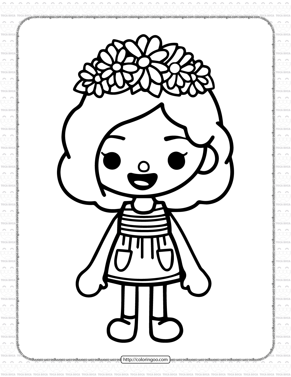 Toca life coloring pages