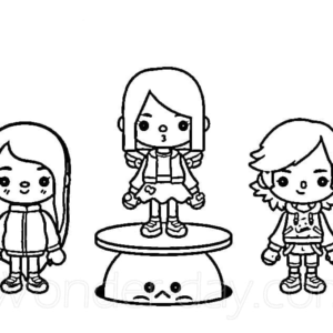 Toca boca coloring pages printable for free download