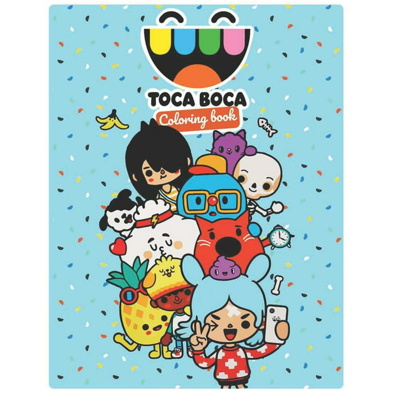 Toca boca coloring book perfect christmas gift with design and high quality paper for the toca life lovers great for toddlers kids and adults with bonus activity pages paperback