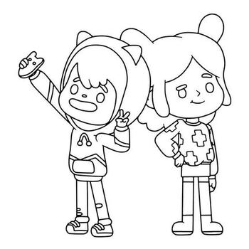 Toca life world coloring pages by coloring book hkm tpt