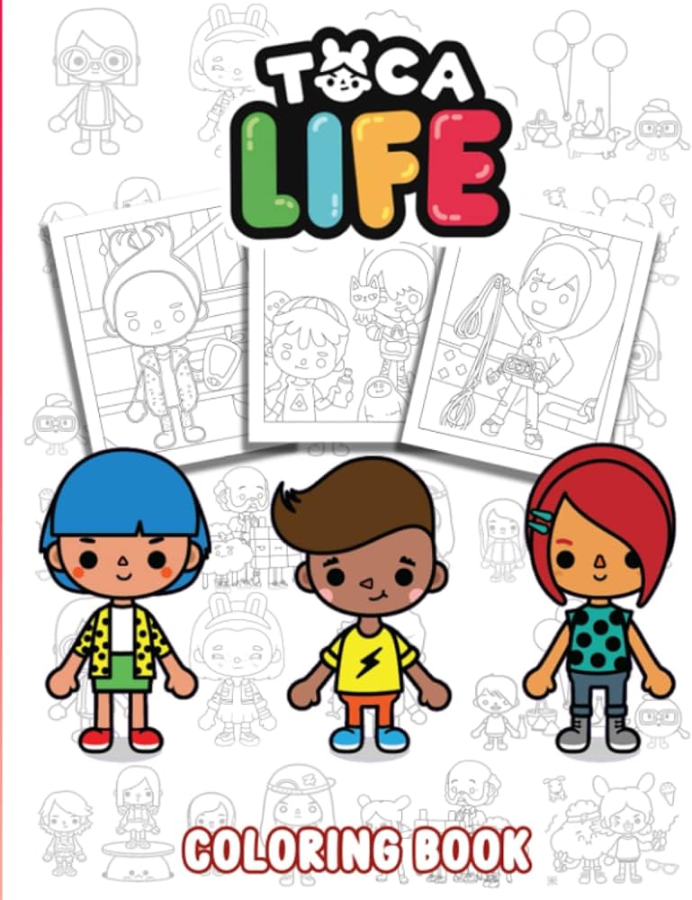 Toca bocã life loring book awesome loring book for kids boys girls who likes to lor jaymie wilbanks books