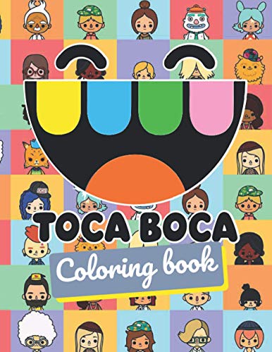 Toca boca coloring book perfect christmas gift with design and high quality paper for the toca life lovers great for toddlers kids and adults with bonus activity pages