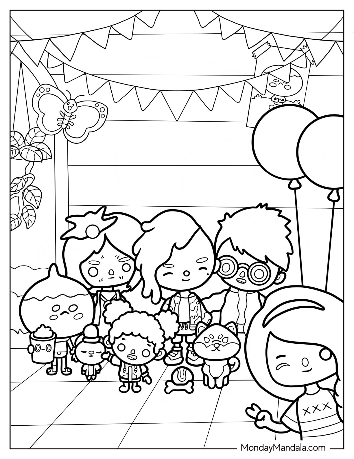 Toca boca coloring pages free pdf printables