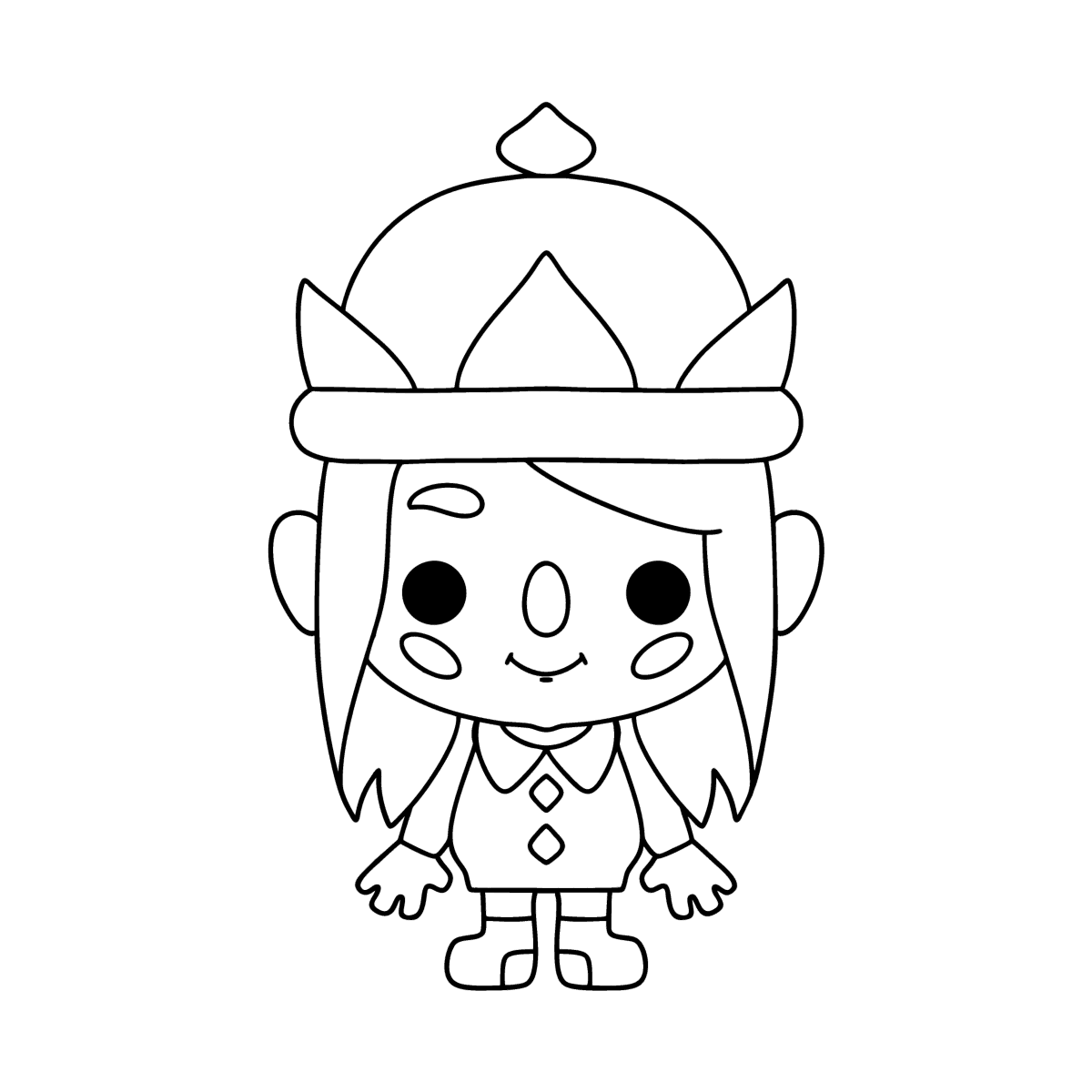 Toca life world babes coloring page coloring