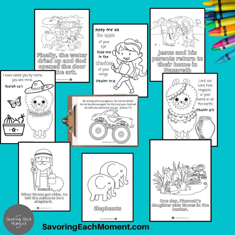 Fantastic bible coloring pages for kids