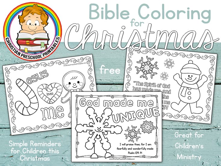 Christmas bible coloring pages