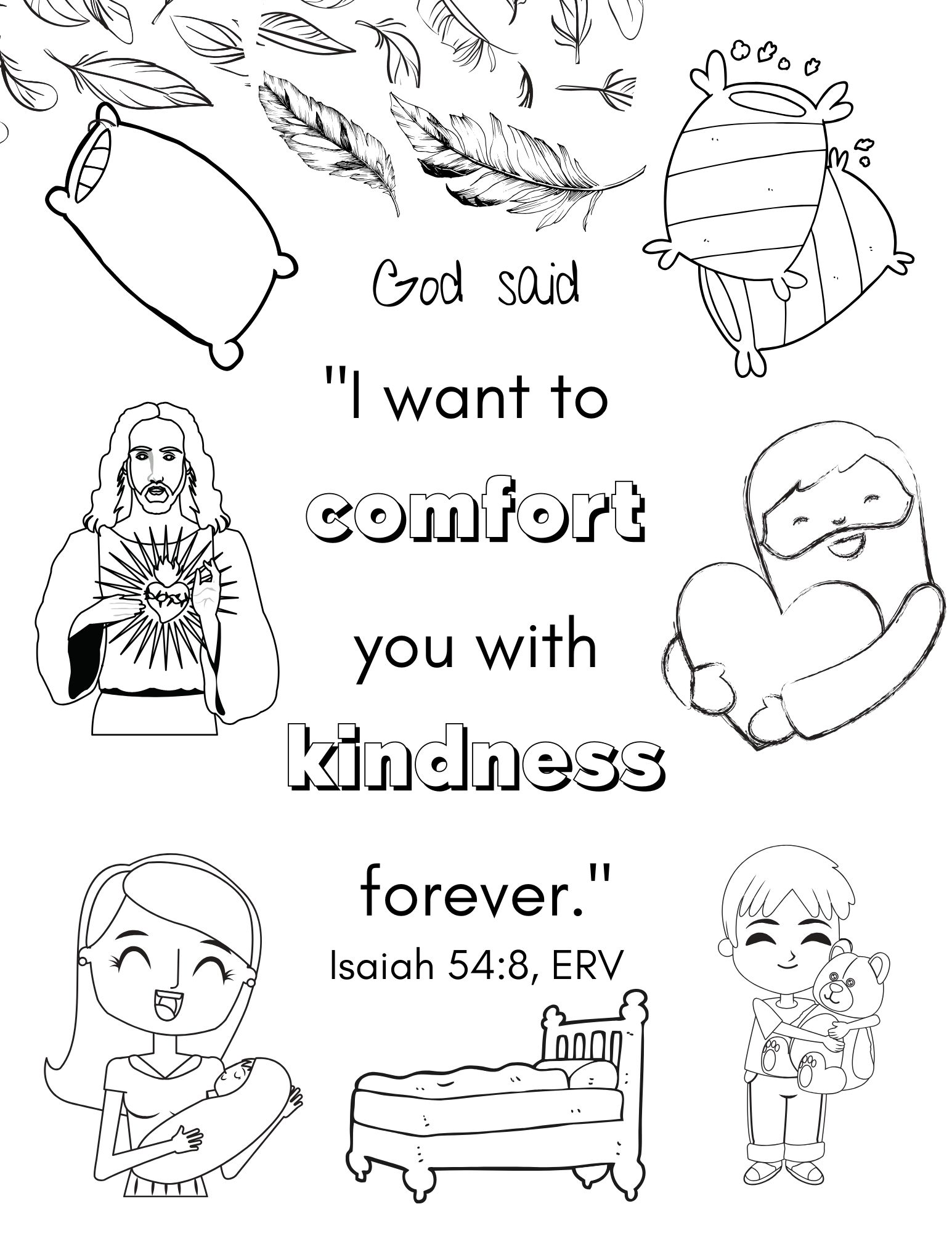 Free bible coloring pages for kids