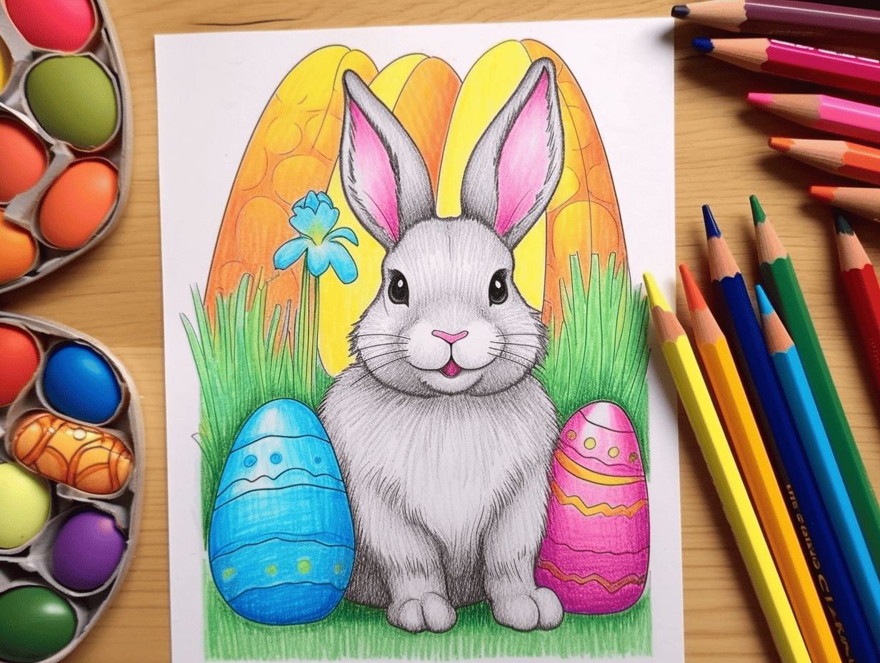 Easter coloring pages free printable sheets