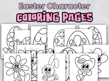 Easter coloring pages for young children easter bulletin board decor teaching resources