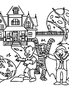 Halloween free coloring pages