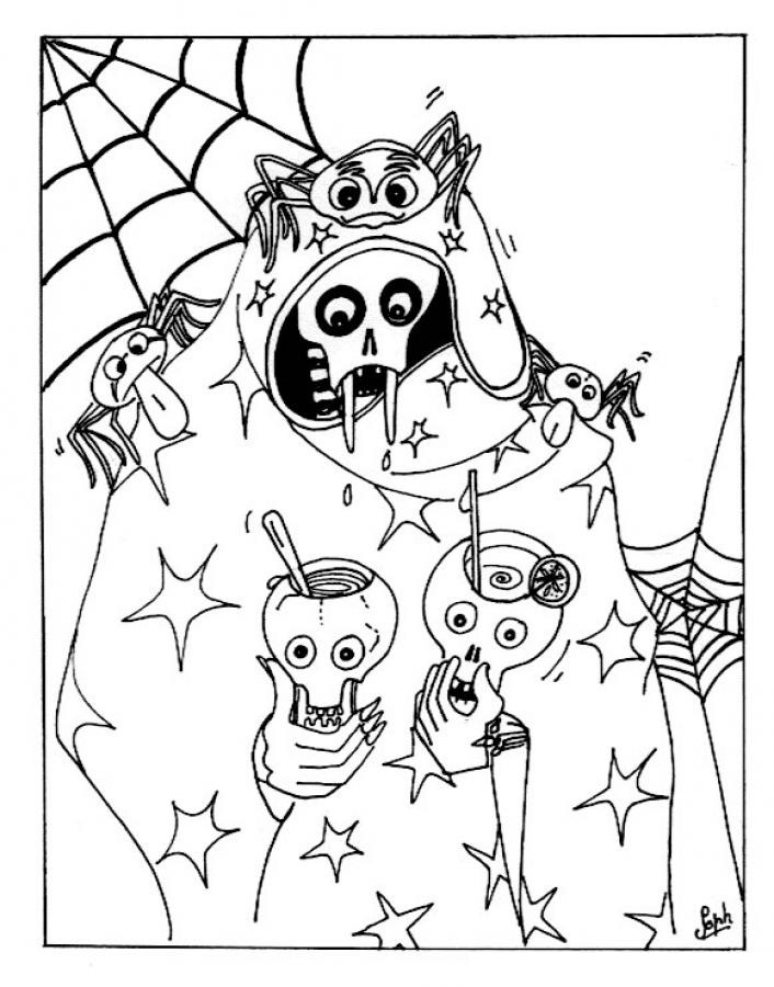 Free printable halloween coloring pages for kids