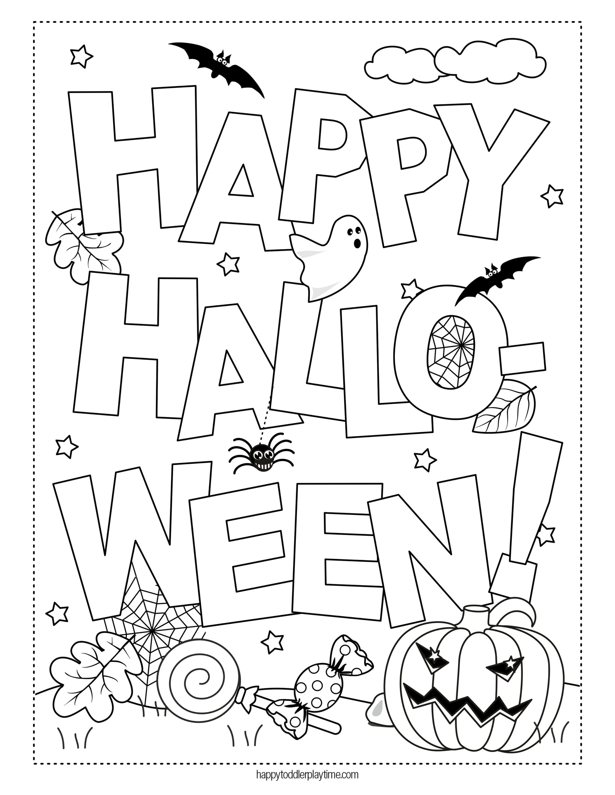 Halloween coloring pages for kids