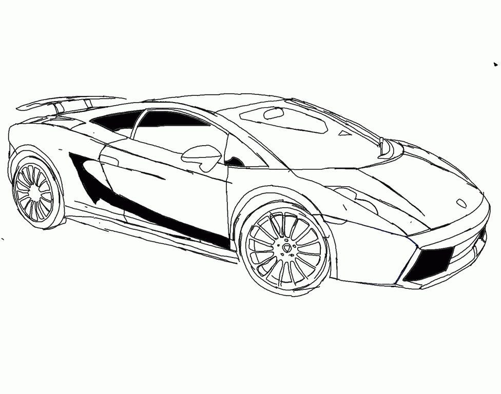 Coloring pages simple lamborghini diablo