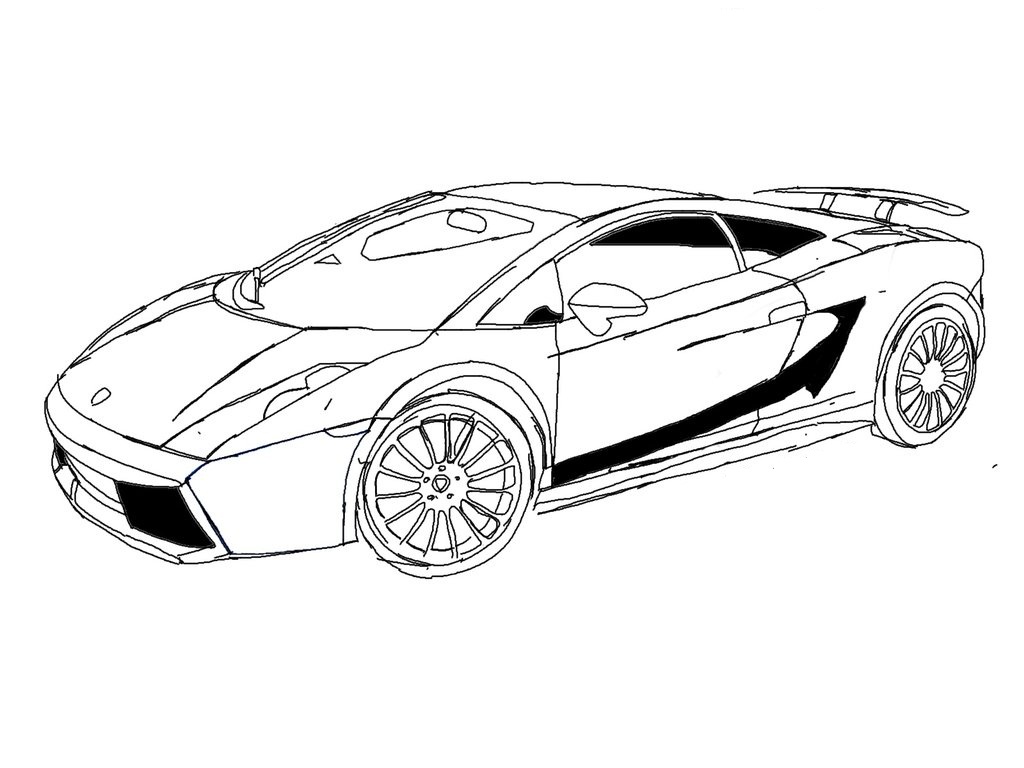 Free printable lamborghini coloring pages for kids