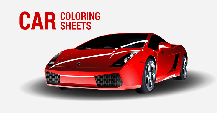 Car coloring sheets sports muscle racing cars and more