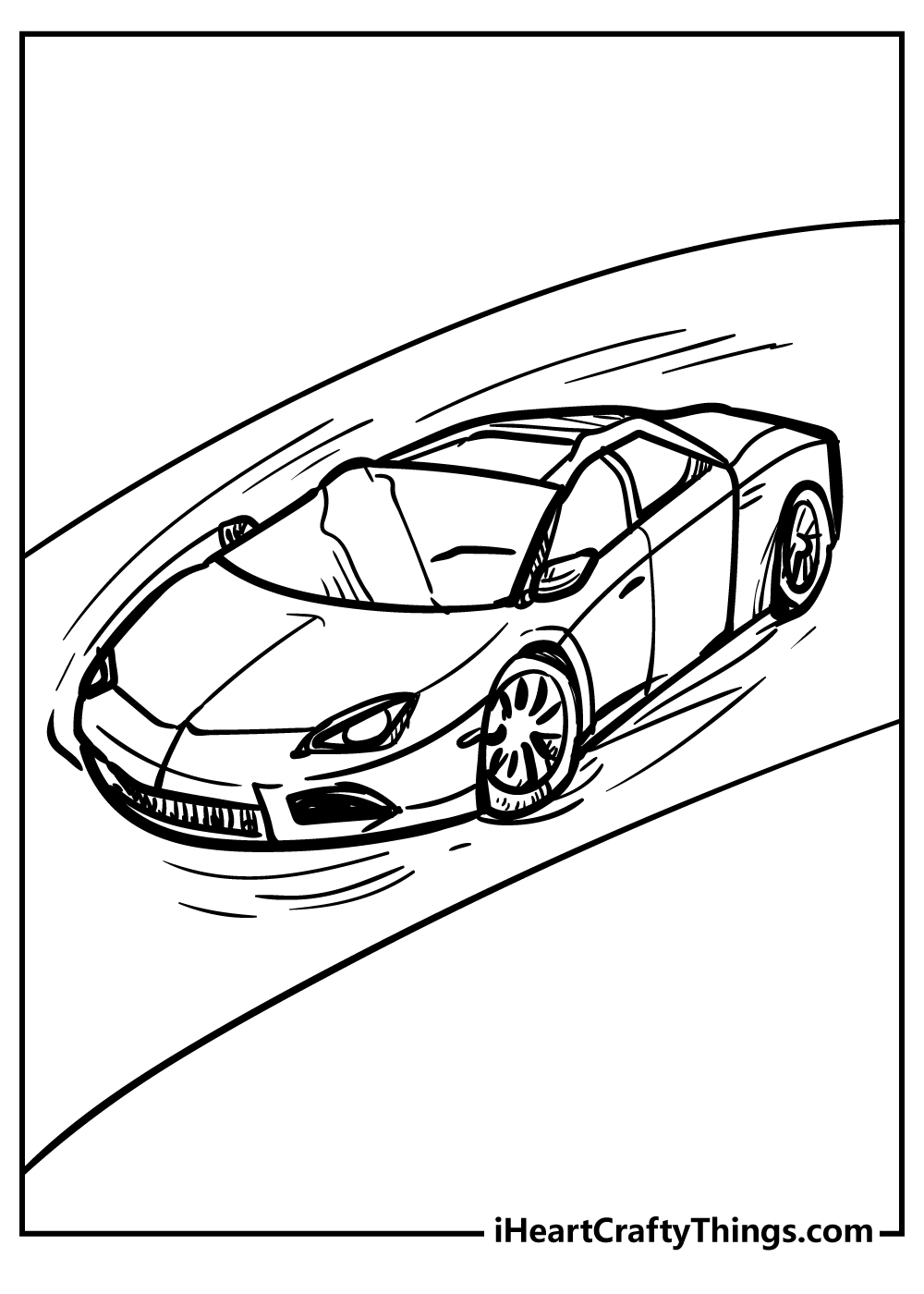 Cool car coloring pages free printables