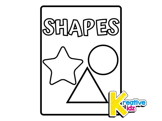Shapes printable pages shapes coloring pages for kids and toddlers pdf printable pages