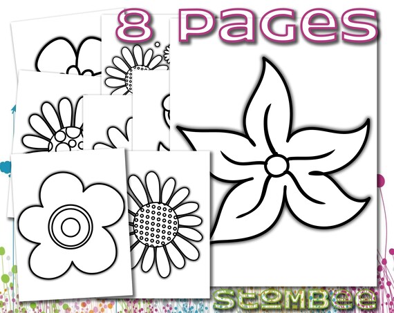 Kid coloring page toddler coloring page printable pdf book