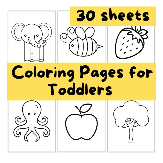 Printable coloring pages for kids toddlers preschoolers coloring pages perfect for toddlers