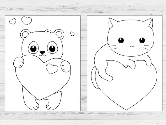 Valentine coloring pages valentine animal coloring sheets coloring pages for kids toddler coloring pages valentines day coloring book