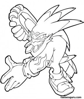 Printable sonic the hedgehog storm coloring pages