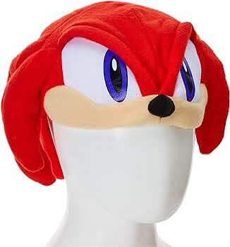 Great eastern sonic the hedgehog series knuckles fleece cap clothing shoes jewelry