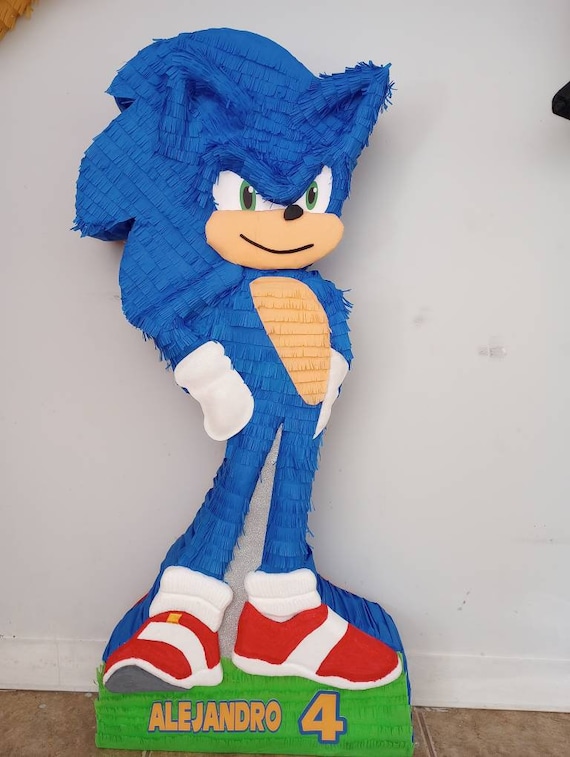 Piãata de sonic para niãos y niãas fiesta de cumpleaãos xx