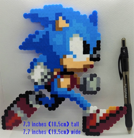 Sonic perler beads tails bead sprite bit pixel art knuckles the echidna hedgehog sonic sonic sega genesis robotnik