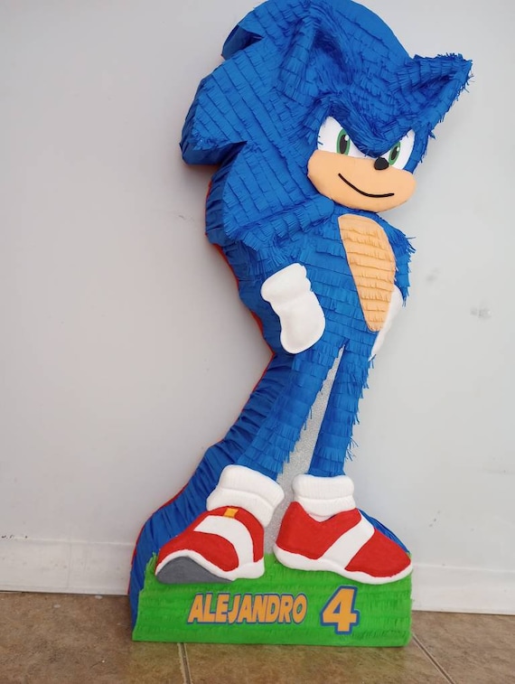 Piãata de sonic para niãos y niãas fiesta de cumpleaãos xx